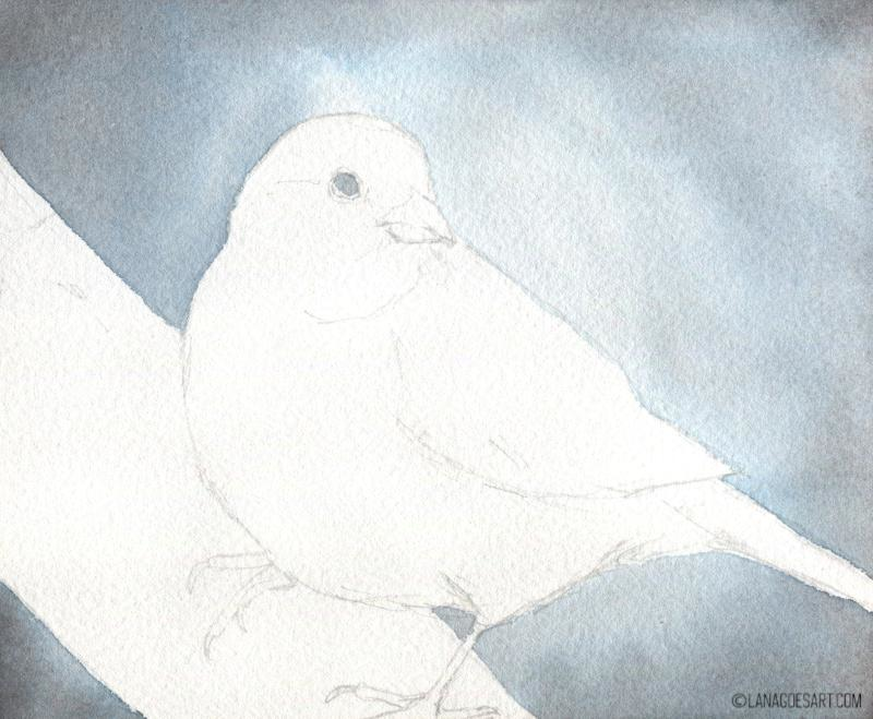 spatz aquarell anleitung