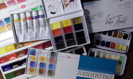 Aquarellfarben im Test: Nevskaya Palitra, White Nights/ Watercolors tested: Nevskaya Palitra, White Nights