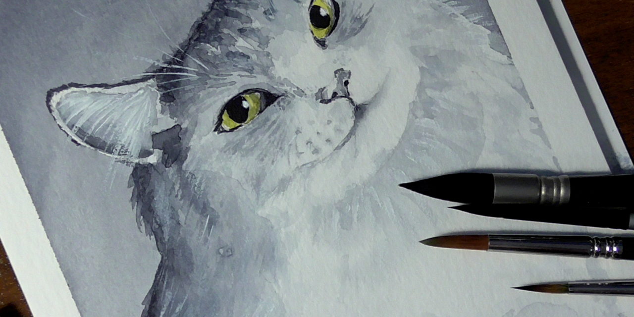 Mal mit mir: Süße Katze/ Paint With Me: Fluffy Cat